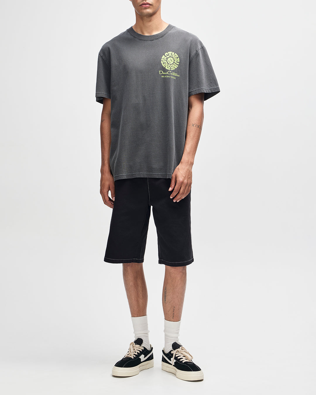 DEUS EX MACHINA Canggu Address Tee - Anthracite