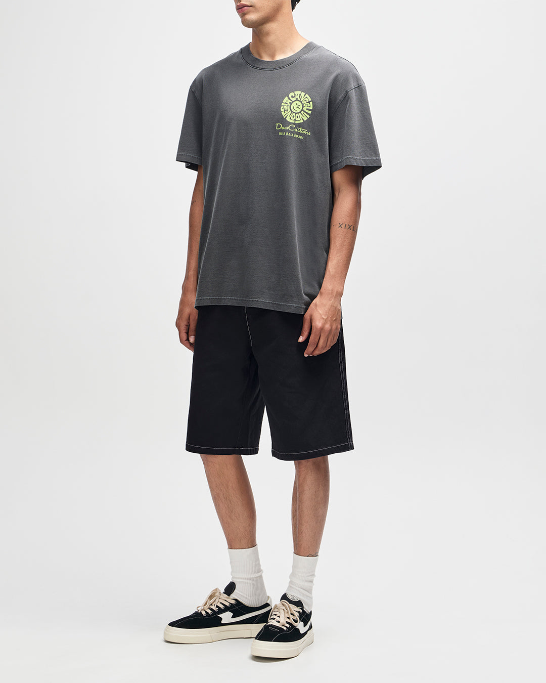 DEUS EX MACHINA Canggu Address Tee - Anthracite
