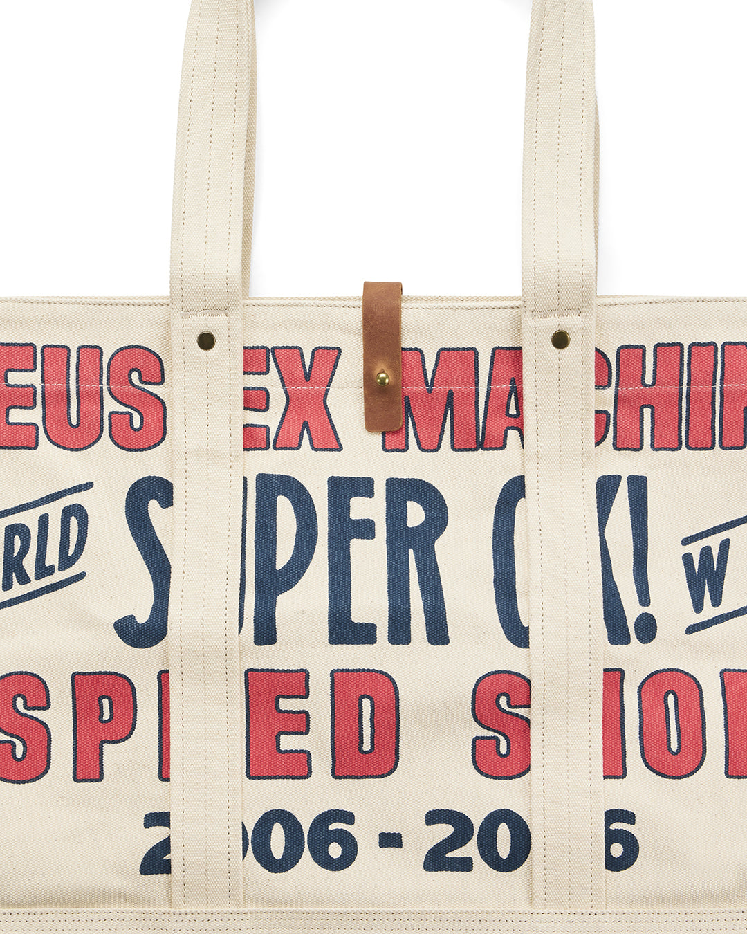 DEUS EX MACHINA CHESS CANVAS TOTE - OFF WHITE