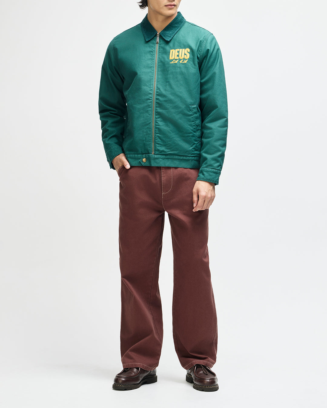 DEUS EX MACHINA CUTAWAY JACKET - RACING GREEN