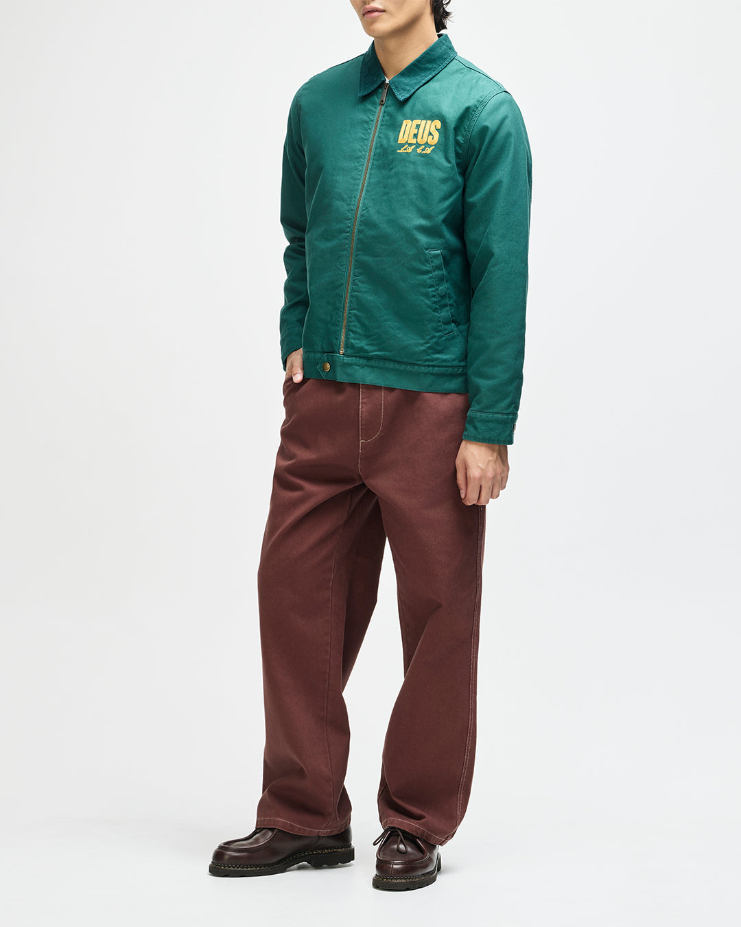 DEUS EX MACHINA CUTAWAY JACKET - RACING GREEN