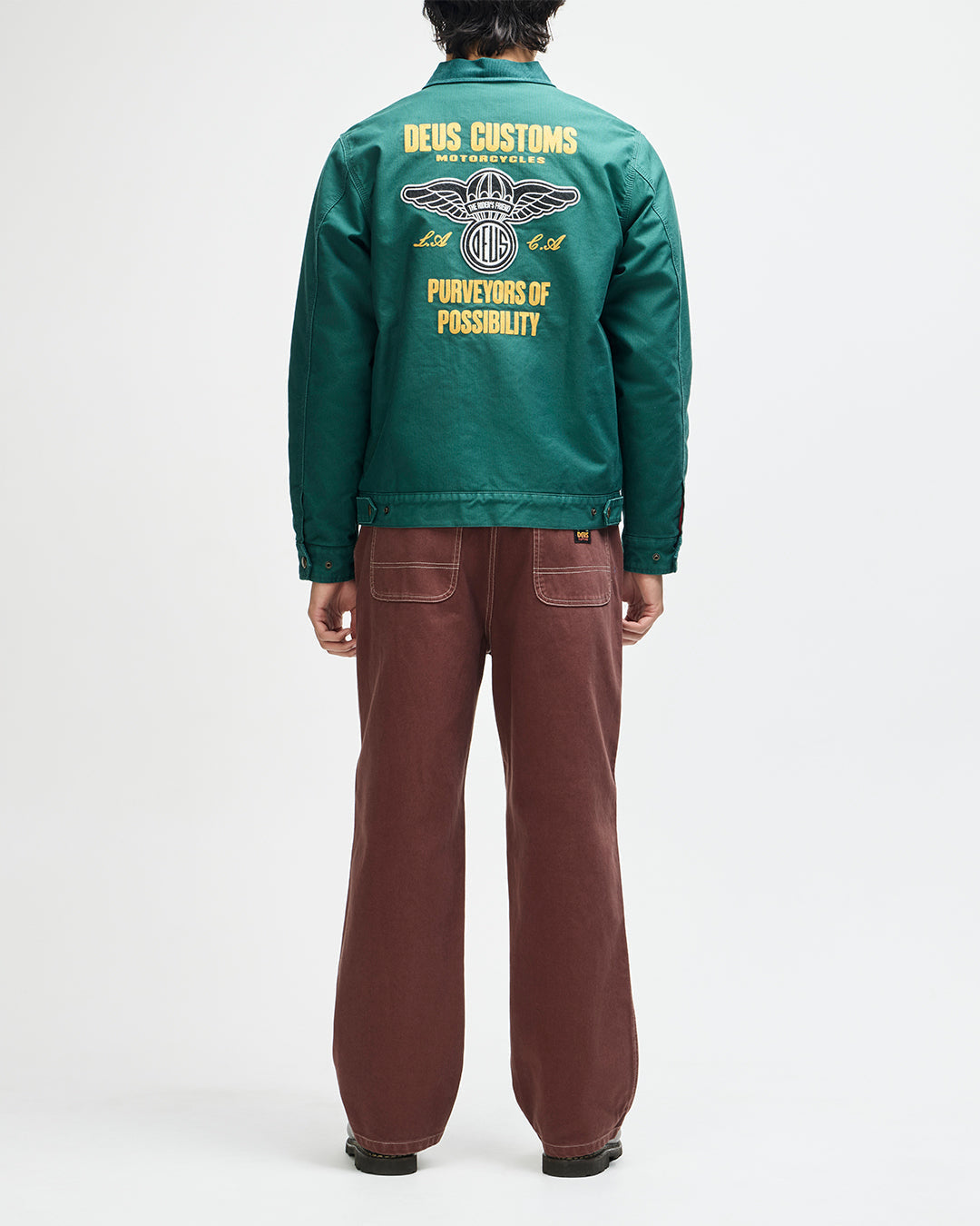 DEUS EX MACHINA CUTAWAY JACKET - RACING GREEN