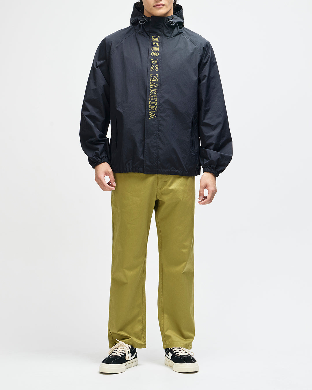 DEUS EX MACHINA MASTER STROKE ANORAK (PLAIN) - BLACK