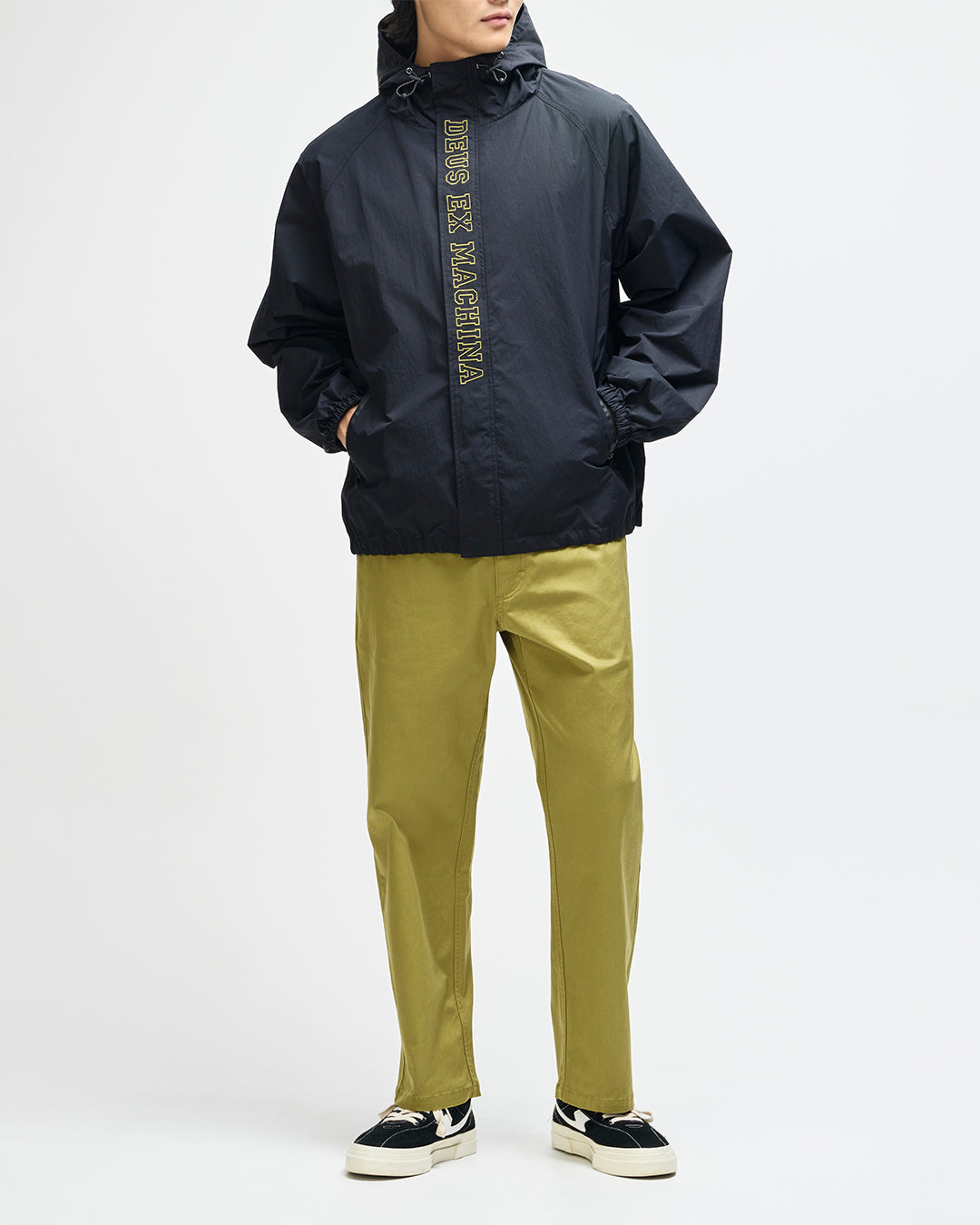 DEUS EX MACHINA MASTER STROKE ANORAK (PLAIN) - BLACK