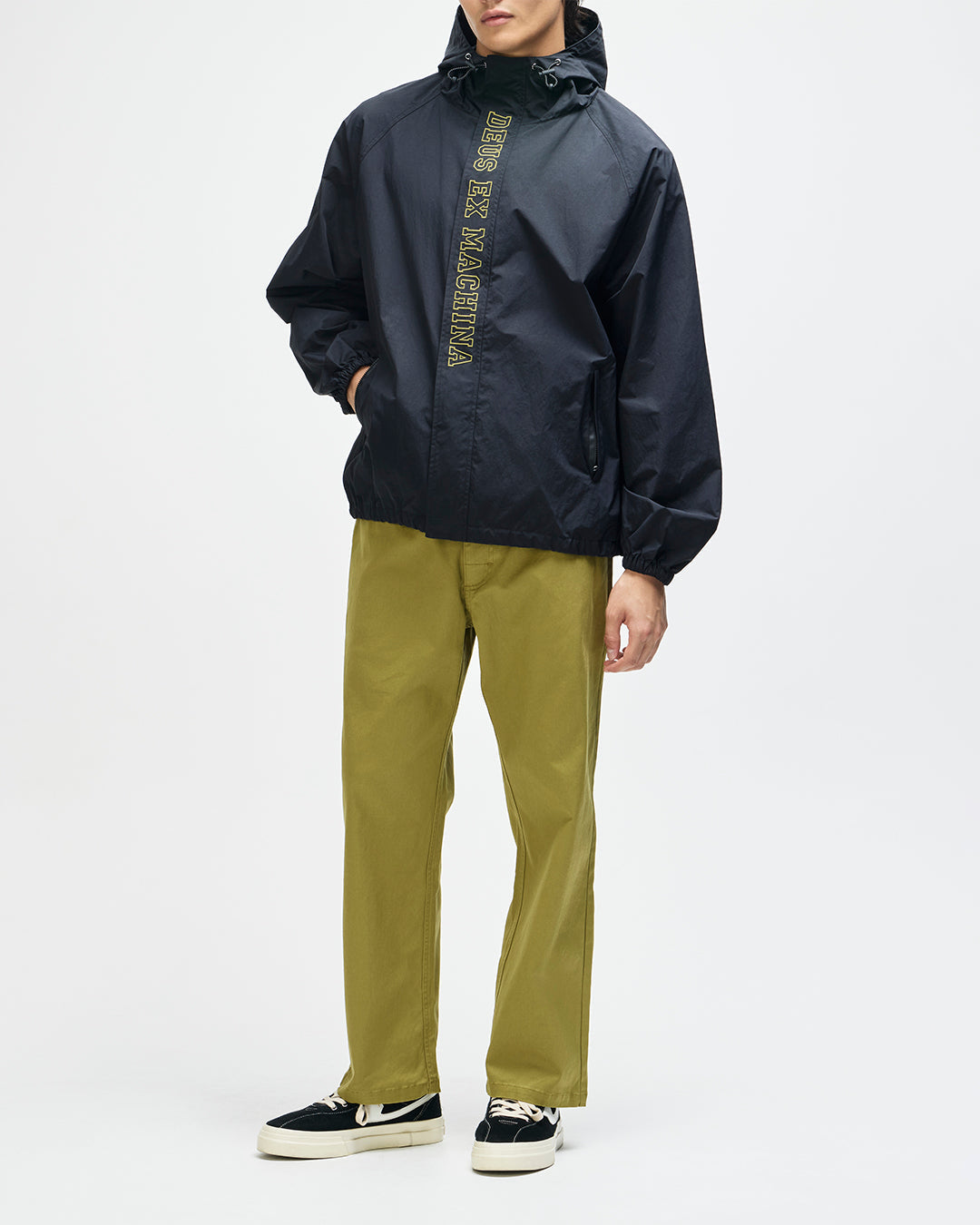 DEUS EX MACHINA MASTER STROKE ANORAK (PLAIN) - BLACK