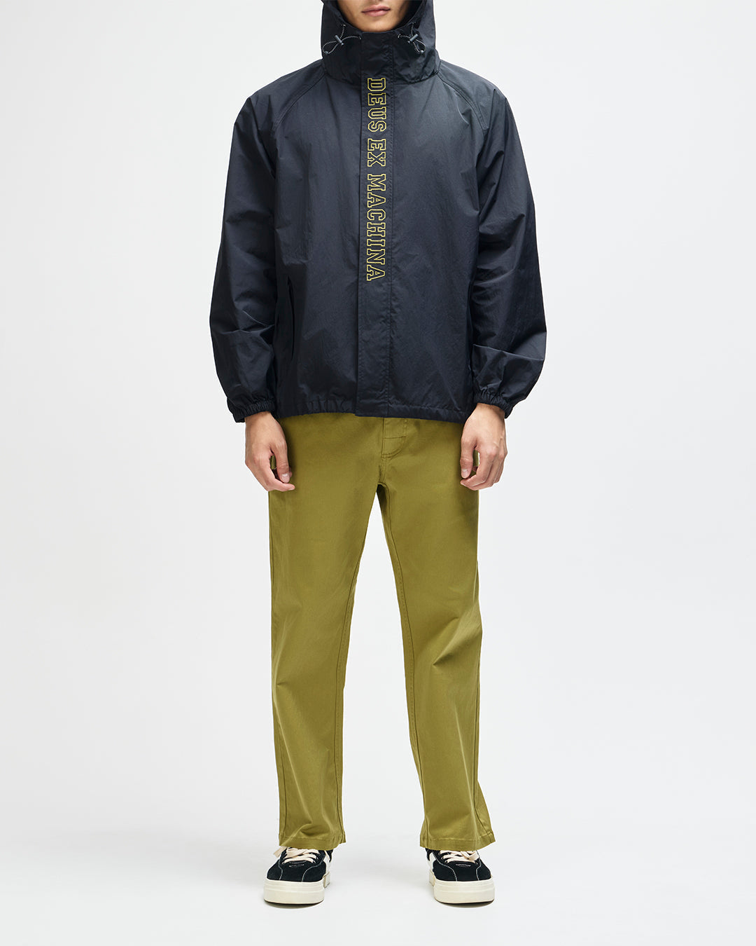 DEUS EX MACHINA MASTER STROKE ANORAK (PLAIN) - BLACK