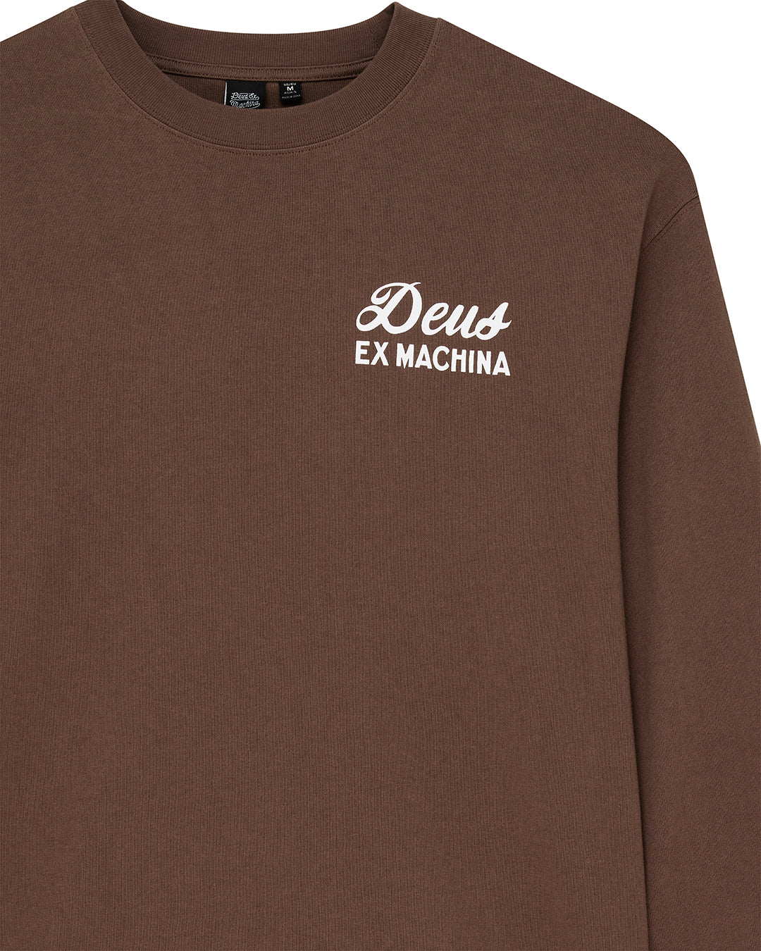 DEUS EX MACHINA HARAJUKU SIGN LS TEE - BISON BROWN