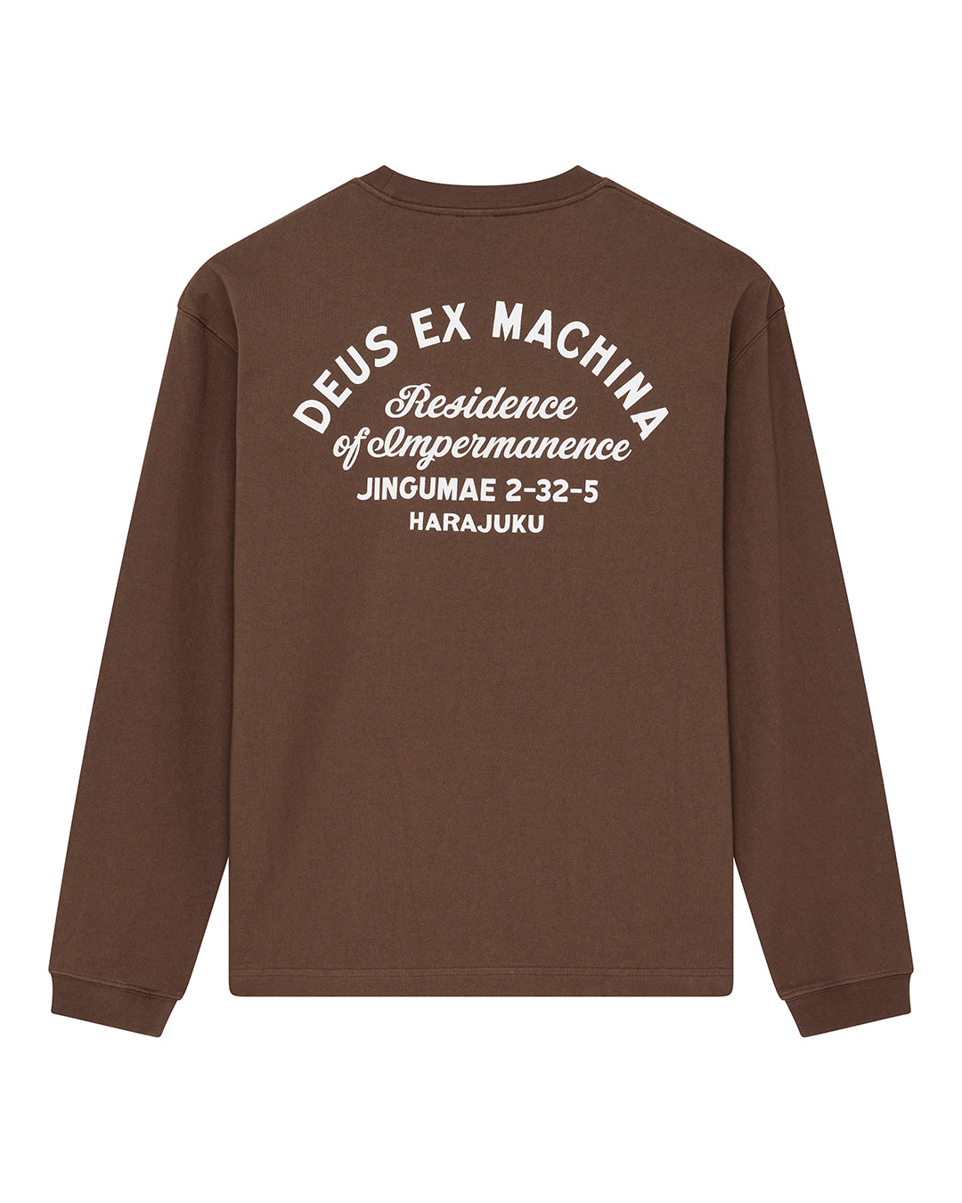 harajuku-sign-ls-tee-bison-brown|Flatlay
