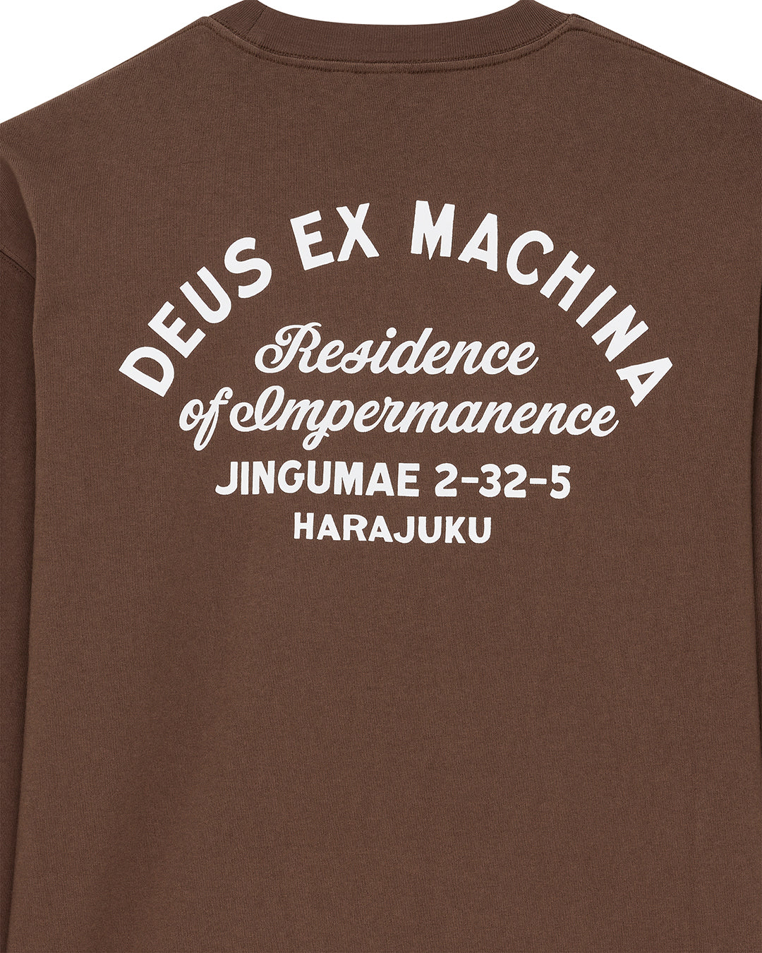 DEUS EX MACHINA HARAJUKU SIGN LS TEE - BISON BROWN