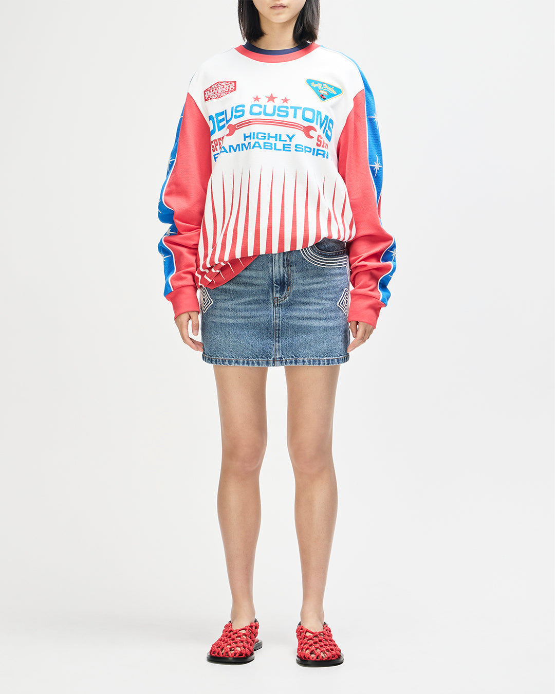 DEUS EX MACHINA TRIFE LIFE MOTO JERSEY - TOFU WHITE