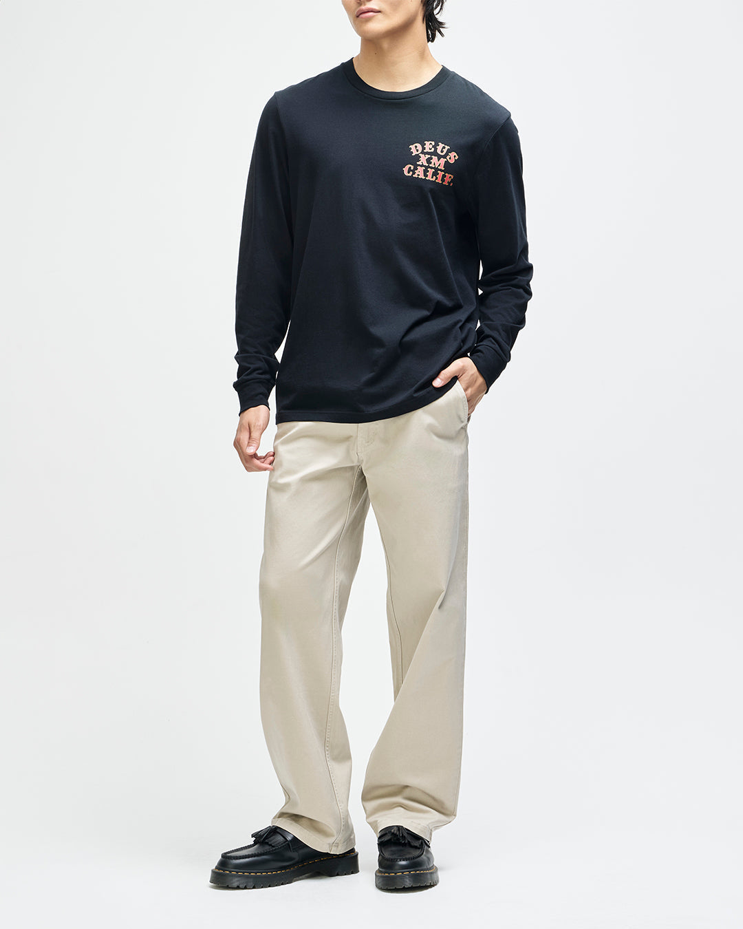 DEUS EX MACHINA QUICK STRIKE LS TEE - BLACK
