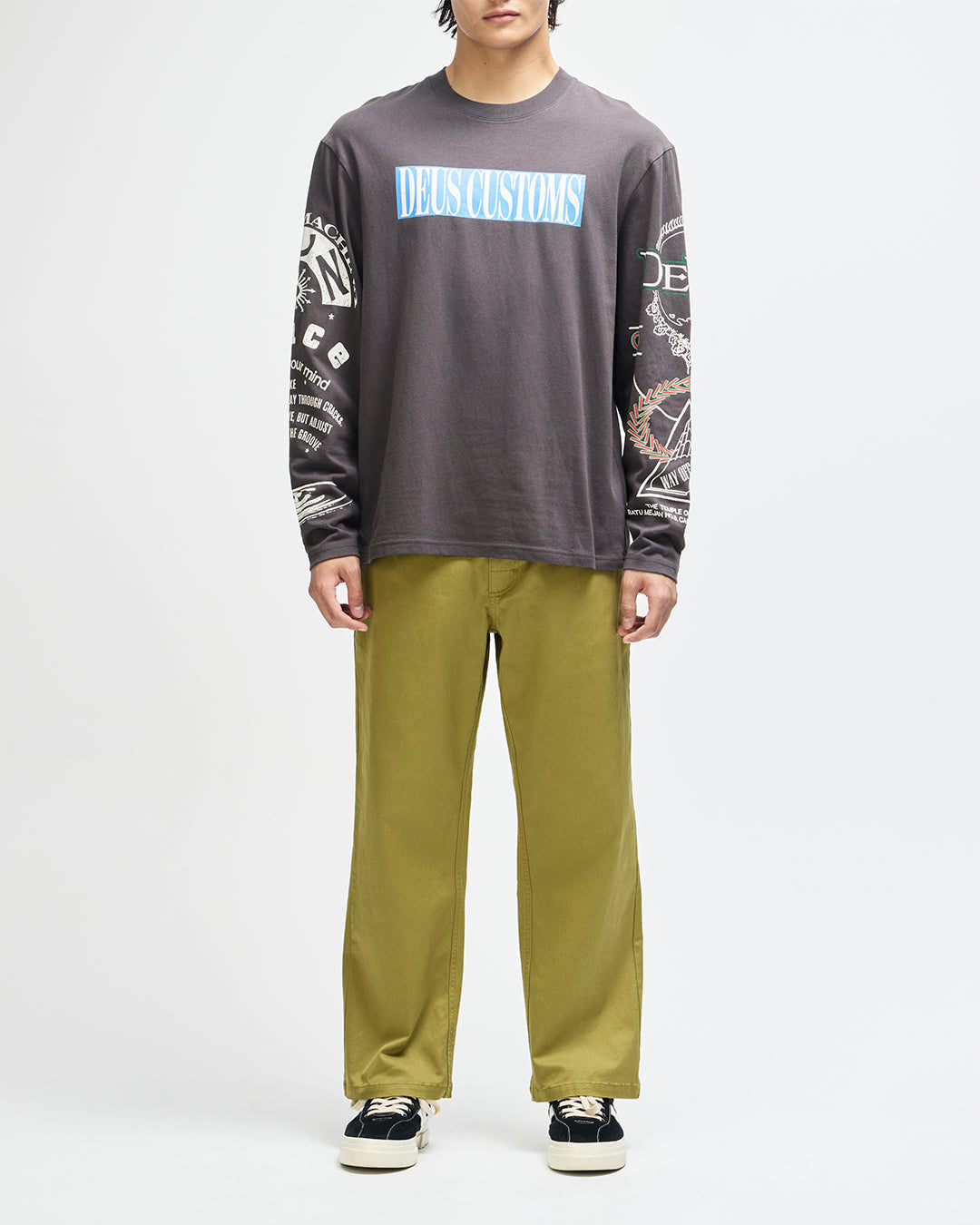 DEUS EX MACHINA SUNDANCE LS TEE - ANTHRACITE GREY