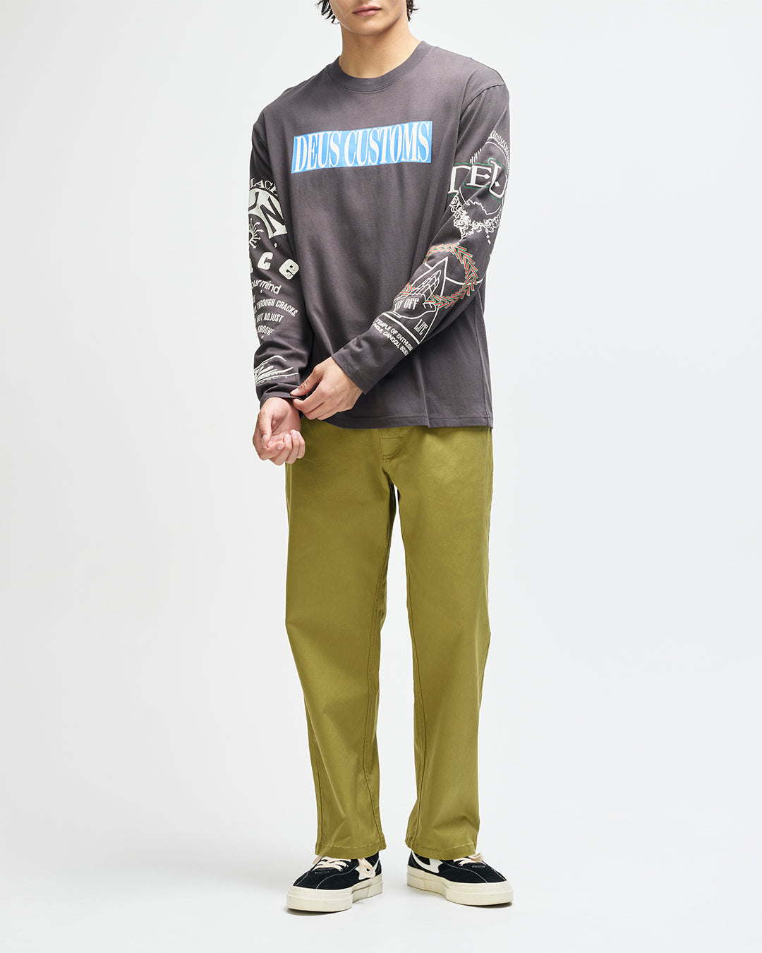 DEUS EX MACHINA SUNDANCE LS TEE - ANTHRACITE GREY