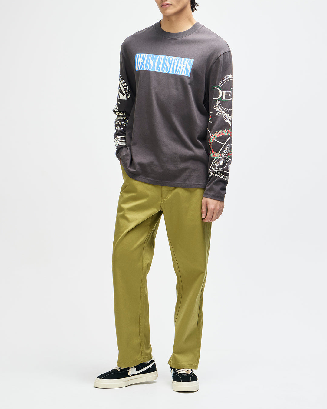 DEUS EX MACHINA SUNDANCE LS TEE - ANTHRACITE GREY