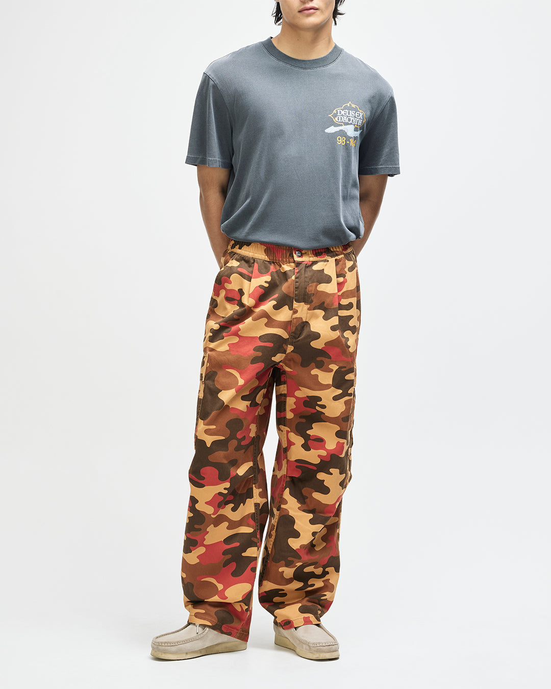 DEUS EX MACHINA OMBRE CARGO PANT - RUST CAMO
