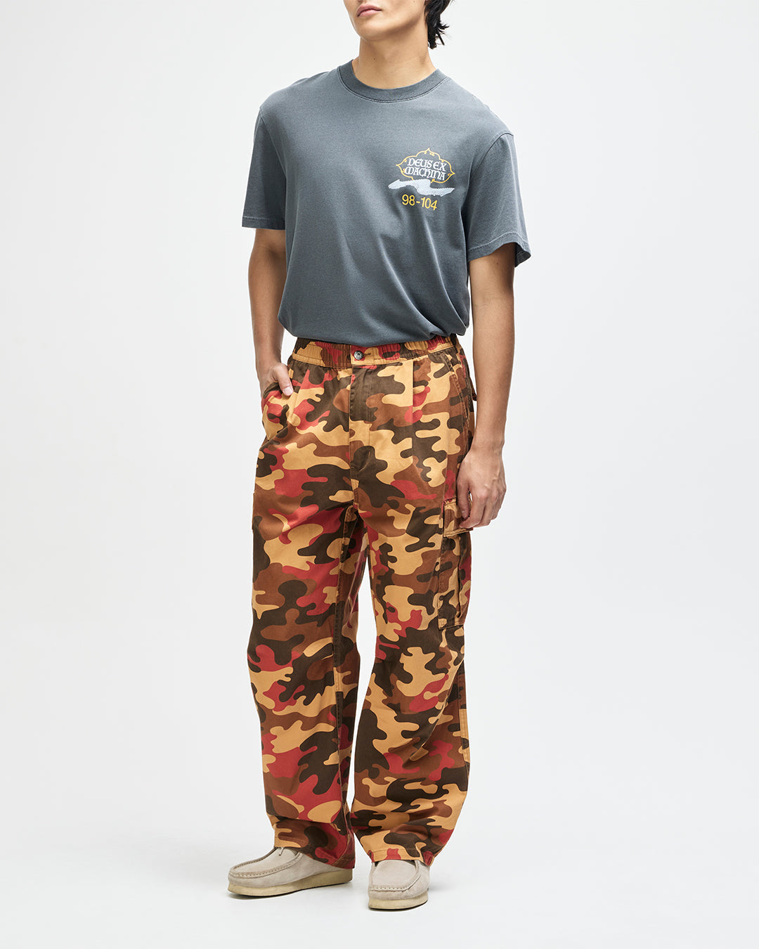 DEUS EX MACHINA OMBRE CARGO PANT - RUST CAMO