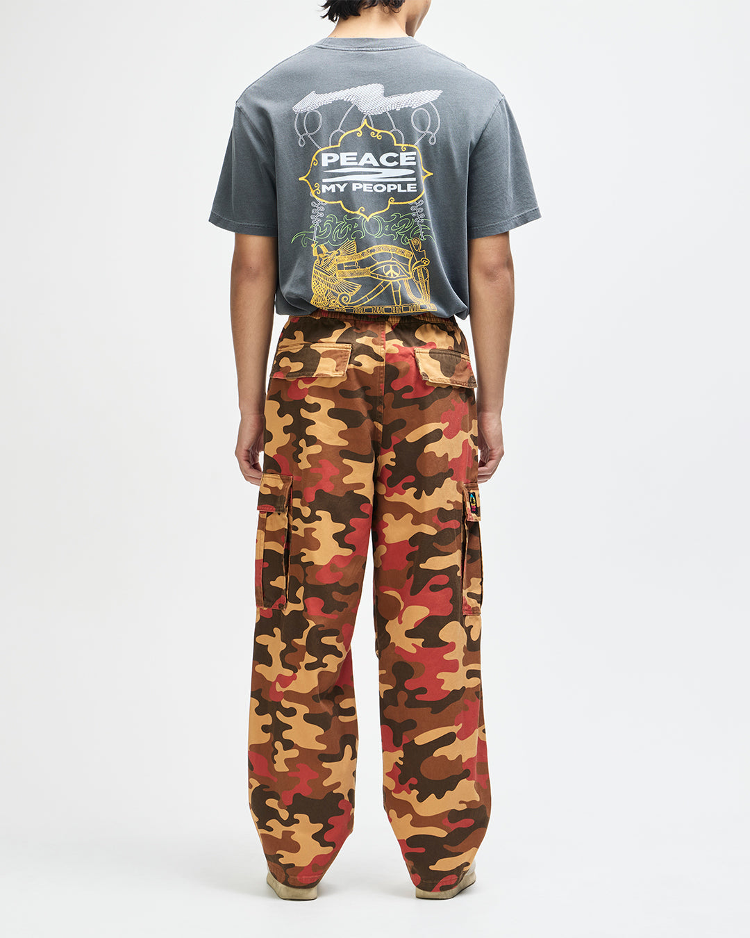 DEUS EX MACHINA OMBRE CARGO PANT - RUST CAMO