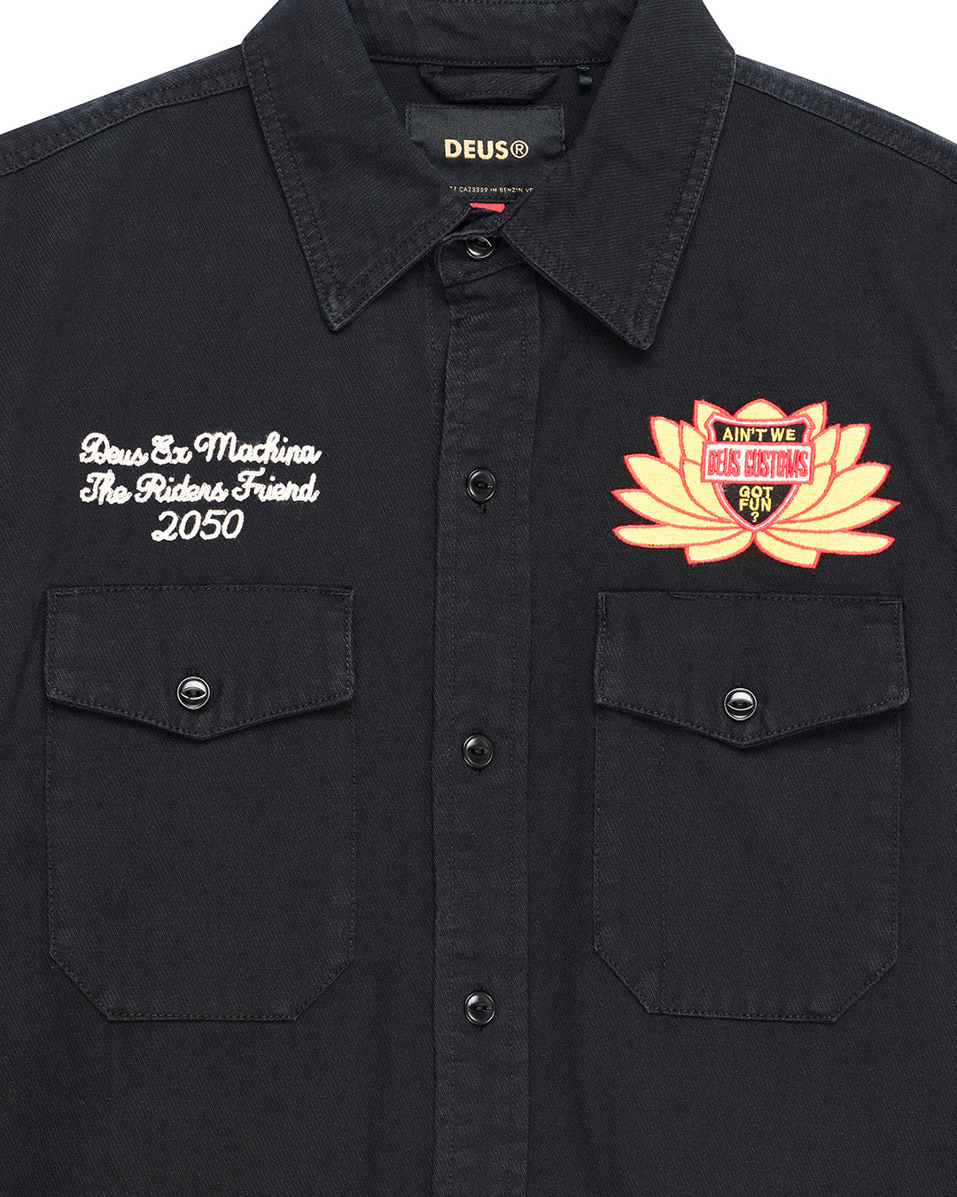 DEUS EX MACHINA SACRED CHEST SHIRT - BLACK