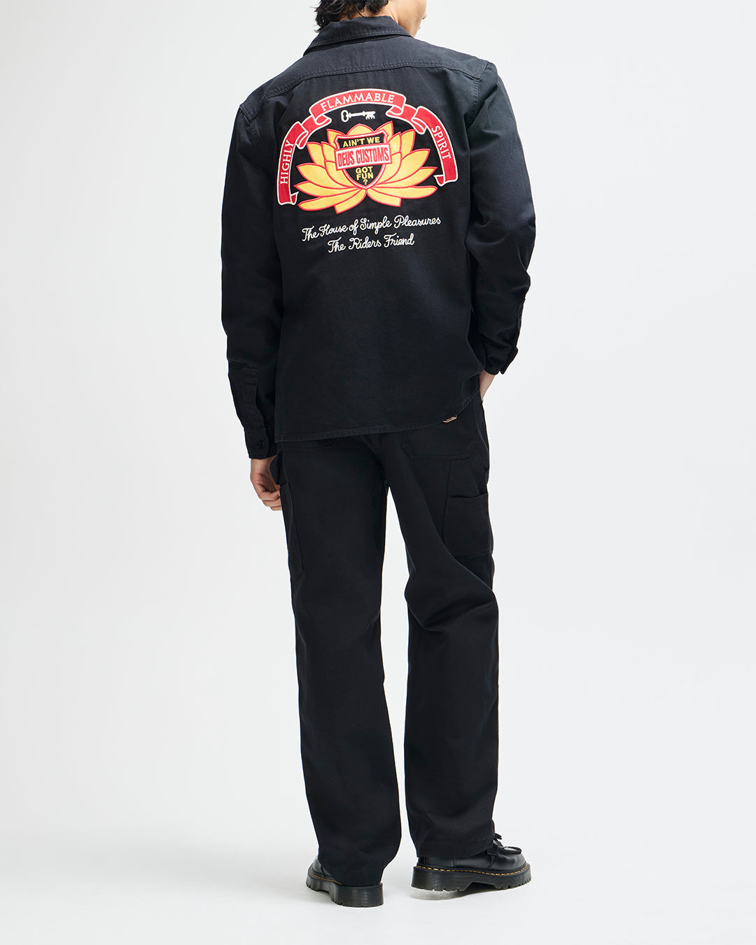 DEUS EX MACHINA SACRED CHEST SHIRT - BLACK