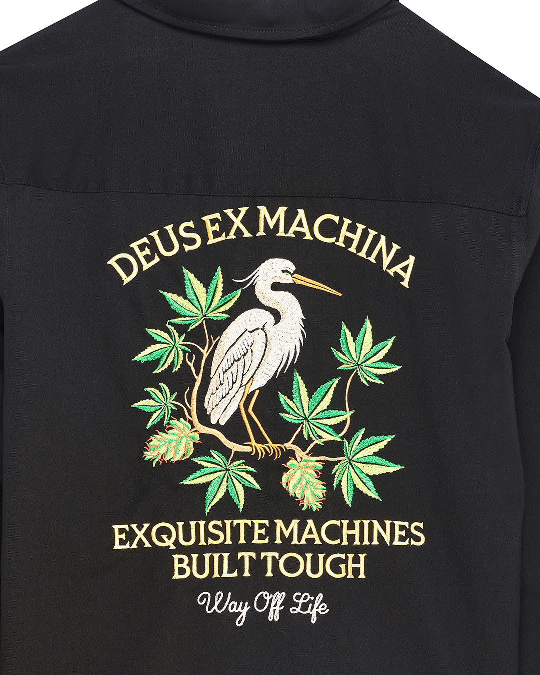 DEUS EX MACHINA FORBIDDEN FRUIT BOWLING SHIRT - BLACK