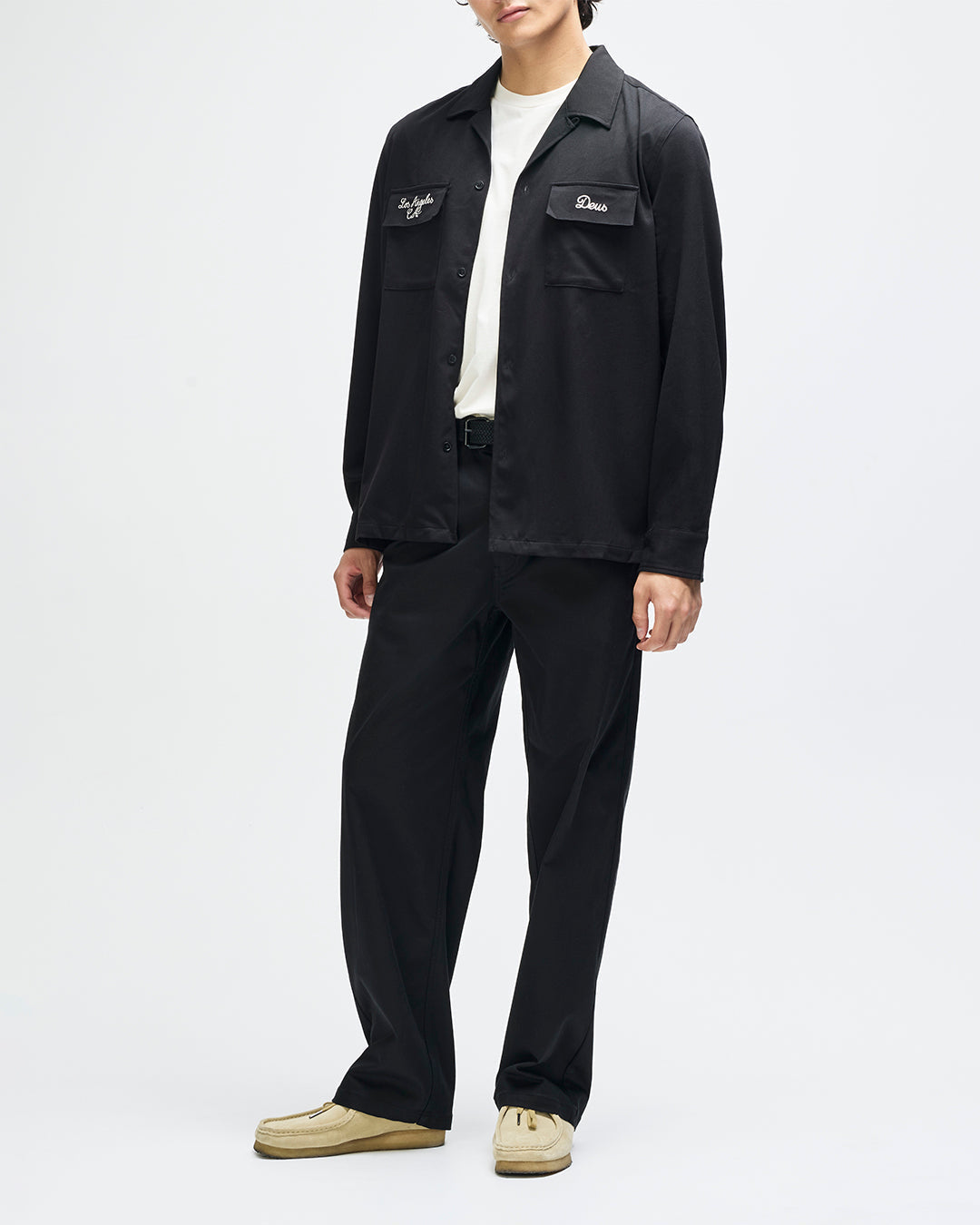 DEUS EX MACHINA FORBIDDEN FRUIT BOWLING SHIRT - BLACK