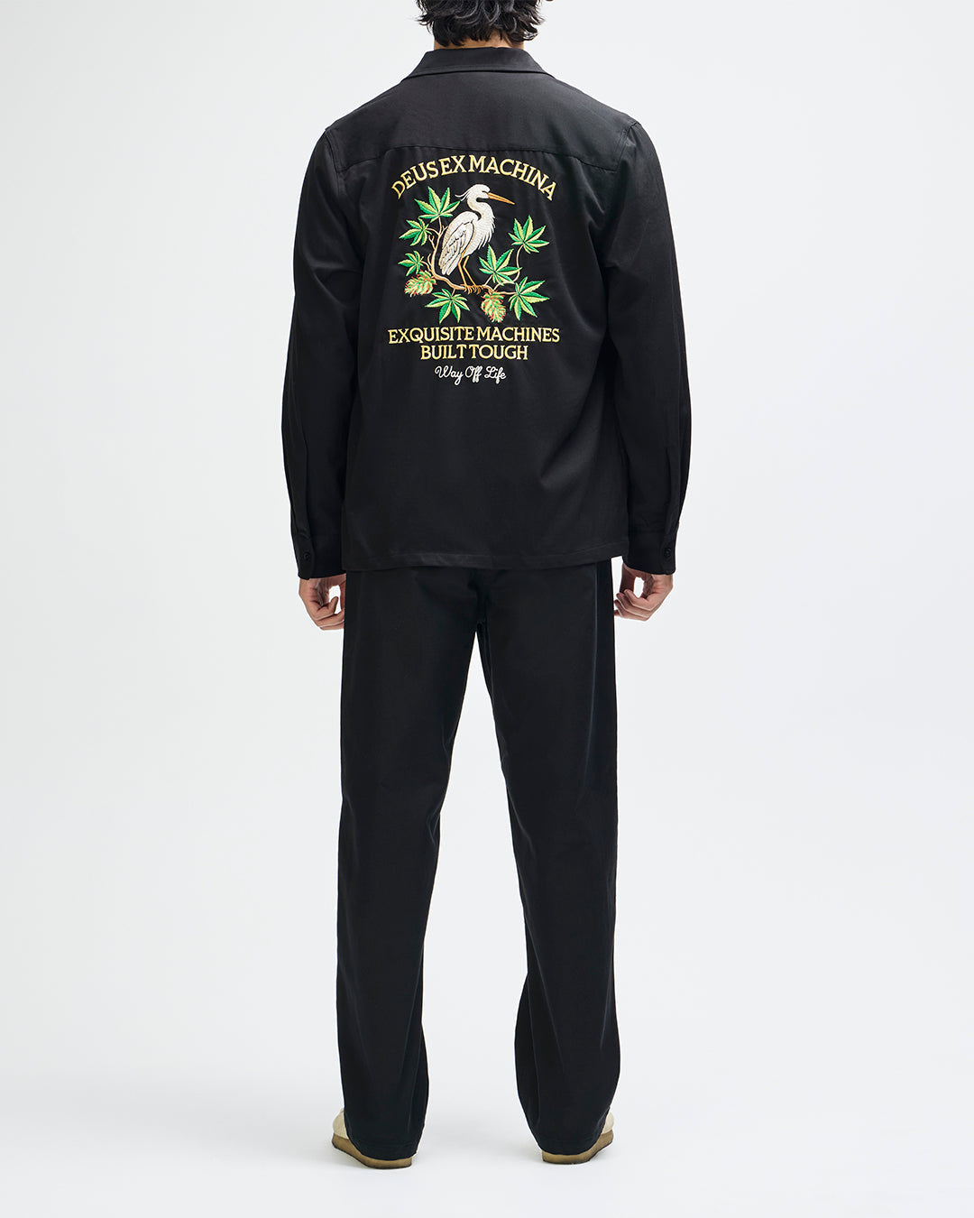 DEUS EX MACHINA FORBIDDEN FRUIT BOWLING SHIRT - BLACK
