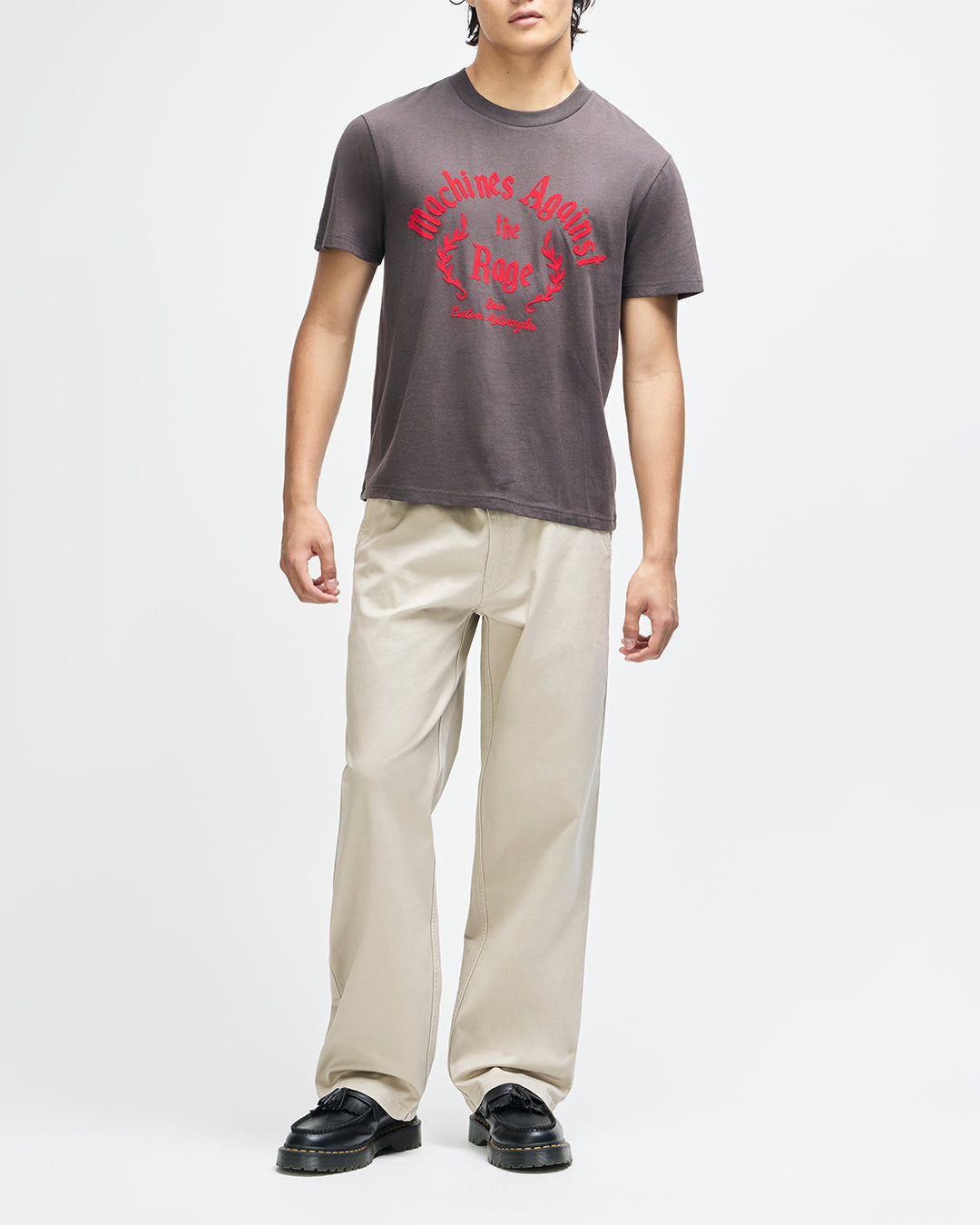 DEUS EX MACHINA EMPIRE TEE - ANTHRACITE GREY