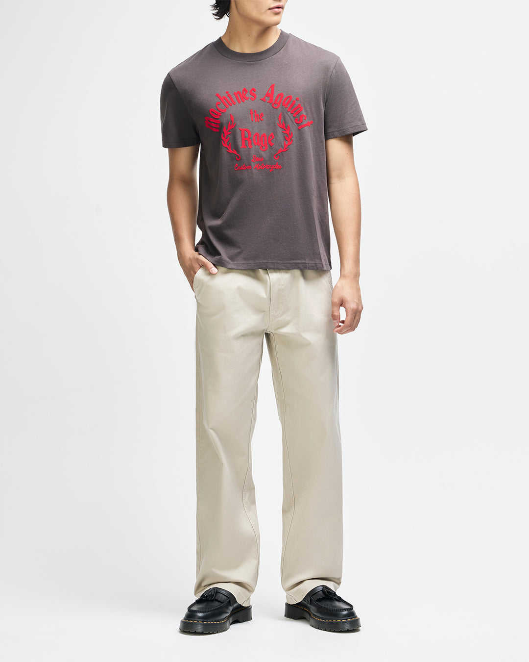 DEUS EX MACHINA EMPIRE TEE - ANTHRACITE GREY