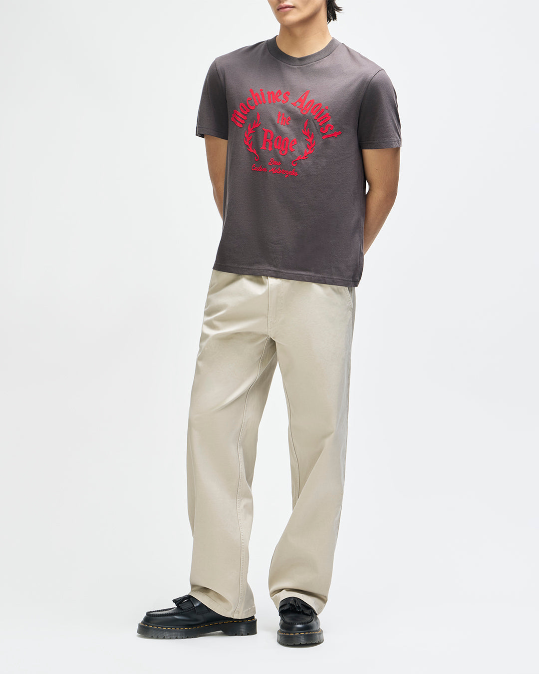DEUS EX MACHINA EMPIRE TEE - ANTHRACITE GREY