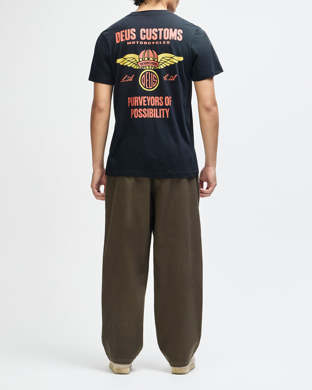 DEUS EX MACHINA CUTAWAY TEE - BLACK