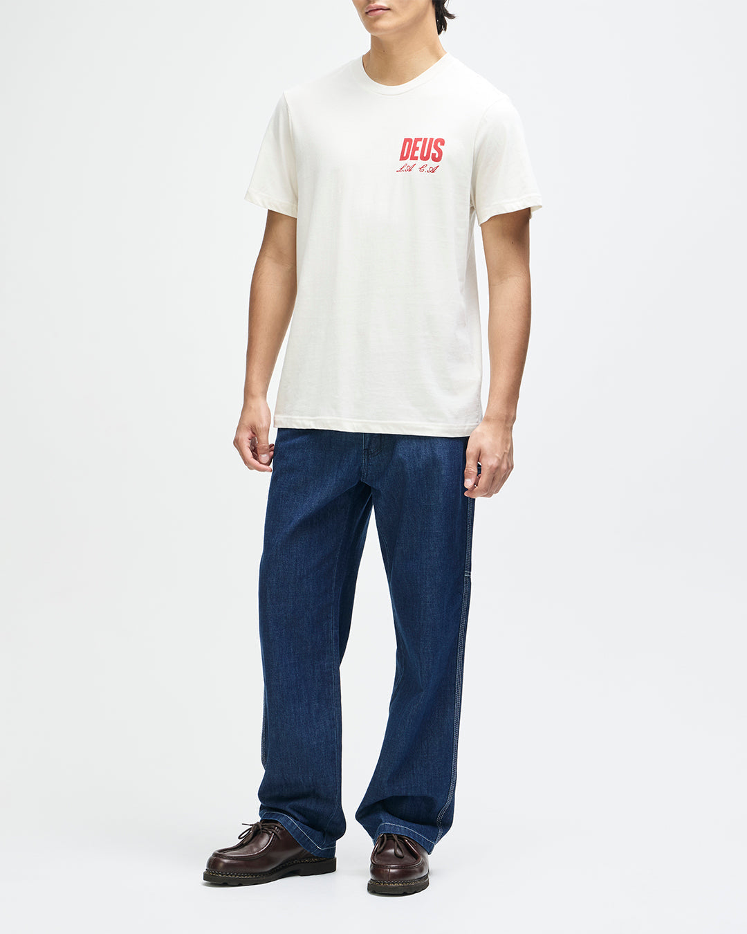 DEUS EX MACHINA CUTAWAY TEE - VINTAGE WHITE