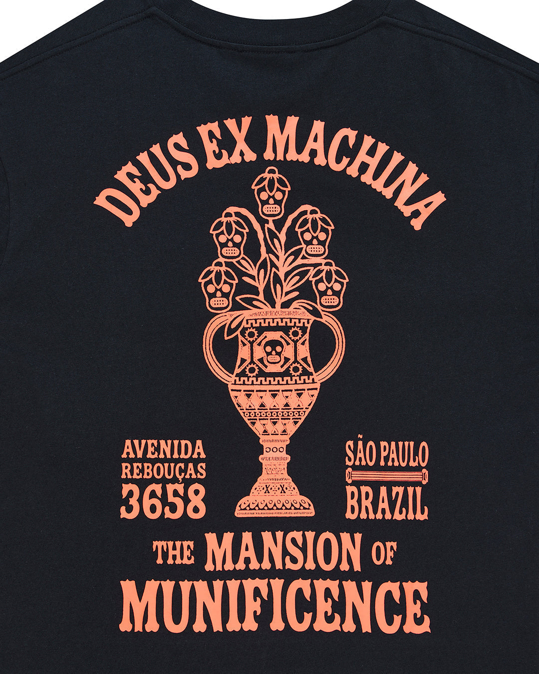 DEUS EX MACHINA SAO PAULO CERAMIC TEE - BLACK