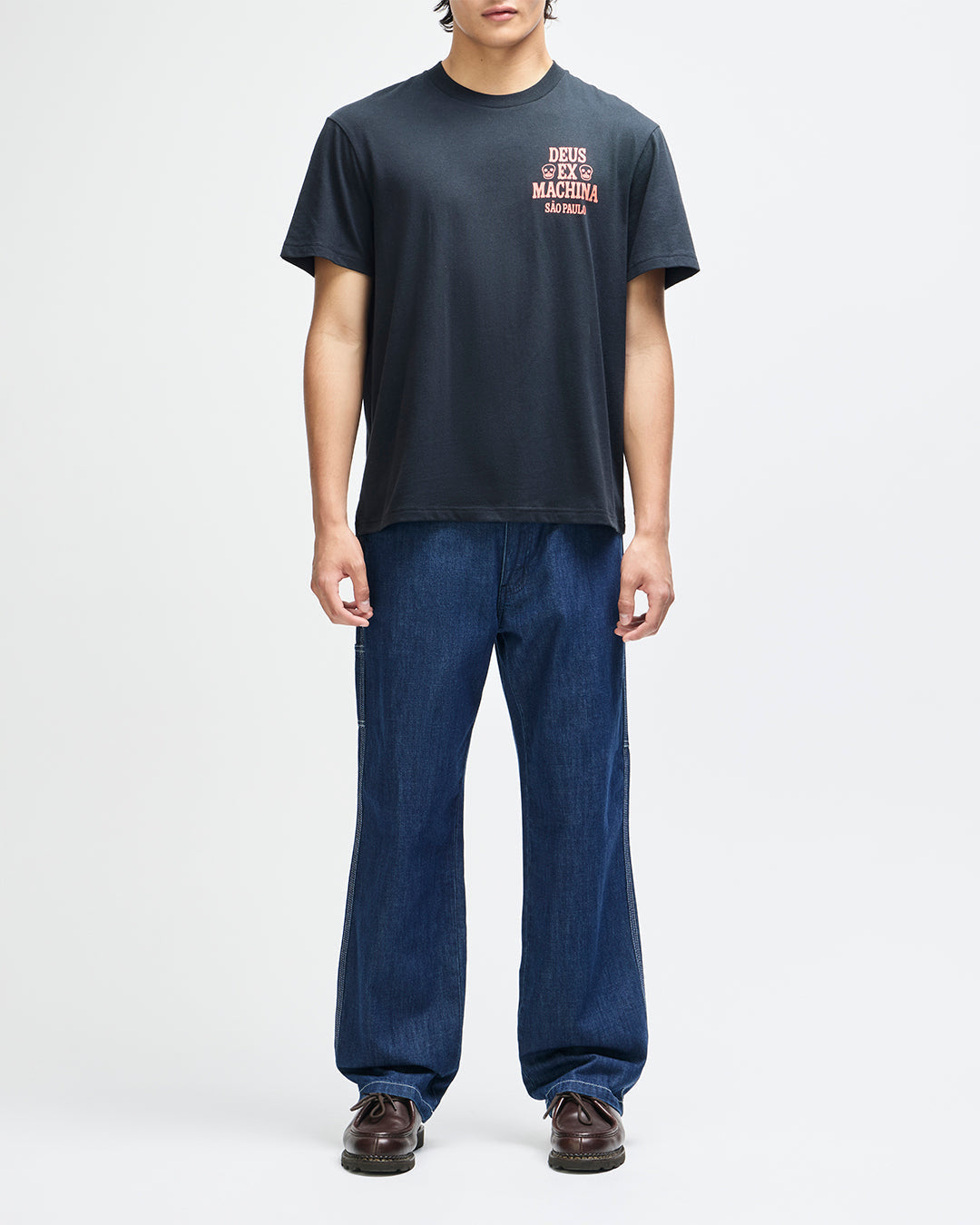 DEUS EX MACHINA SAO PAULO CERAMIC TEE - BLACK