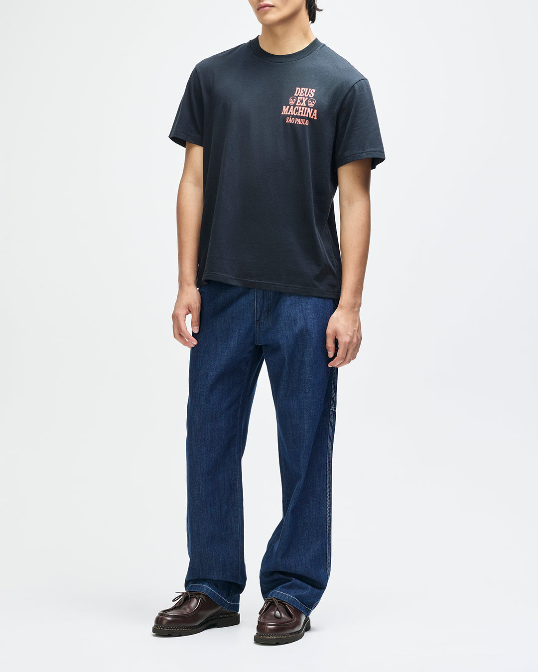 DEUS EX MACHINA SAO PAULO CERAMIC TEE - BLACK