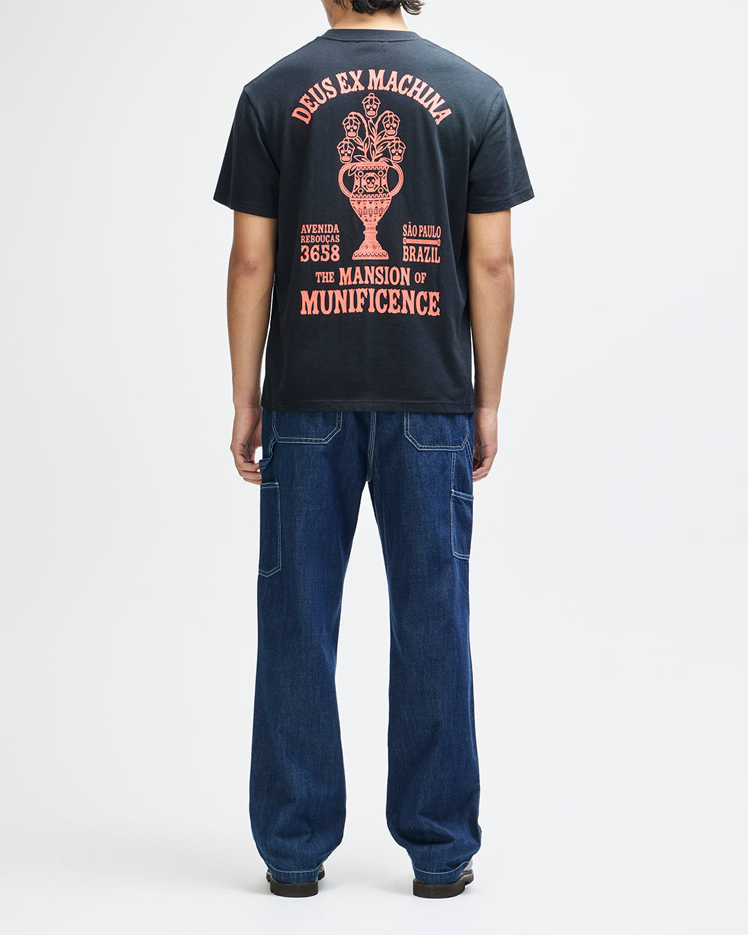 DEUS EX MACHINA SAO PAULO CERAMIC TEE - BLACK
