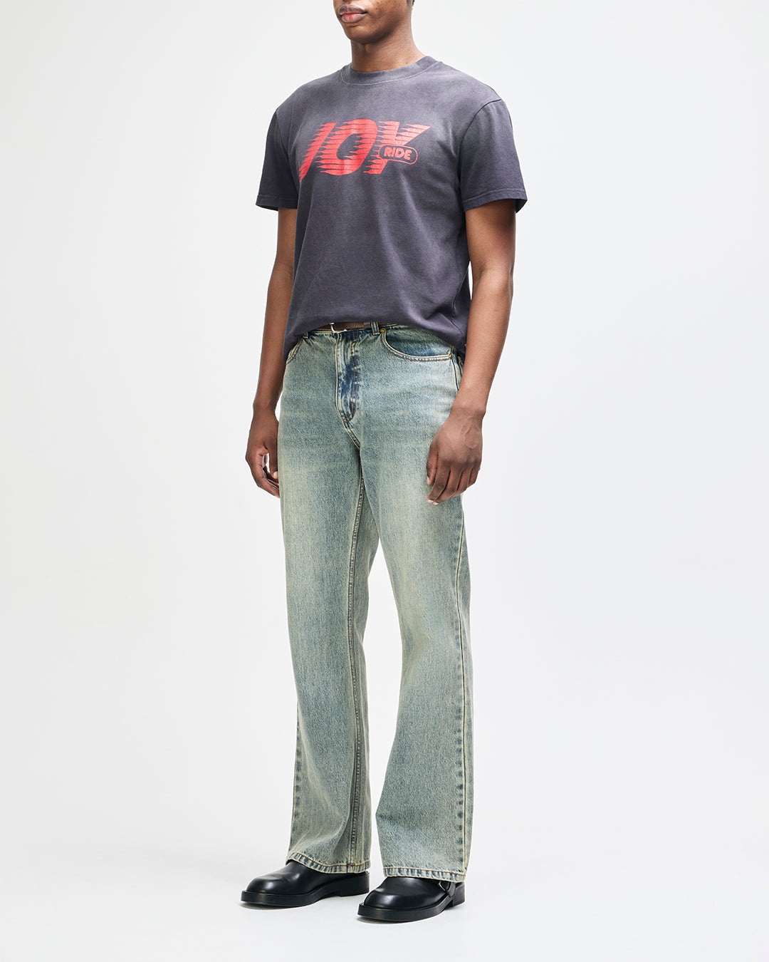 DEUS EX MACHINA FAST TIMES TEE - BLACK BEAUTY