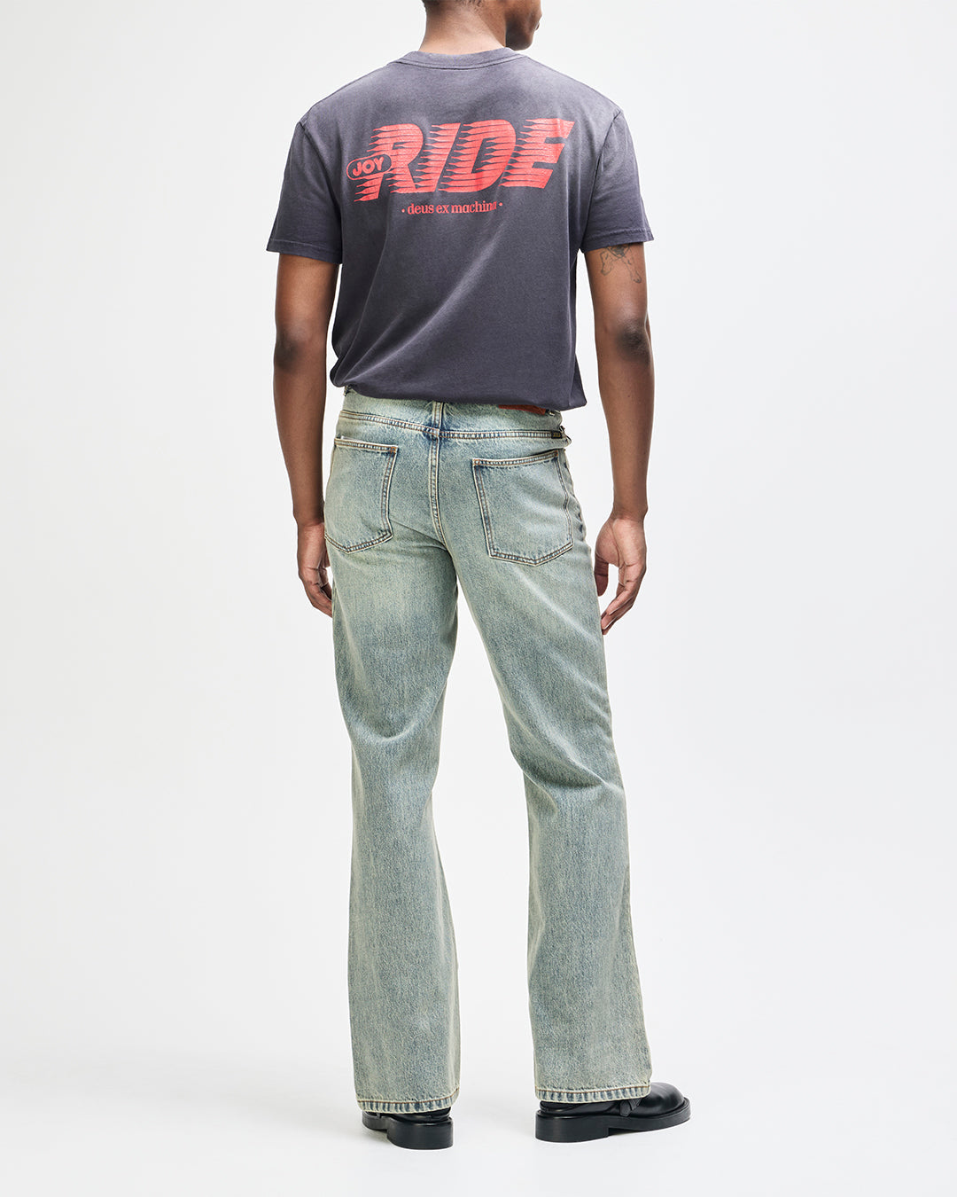 DEUS EX MACHINA FAST TIMES TEE - BLACK BEAUTY