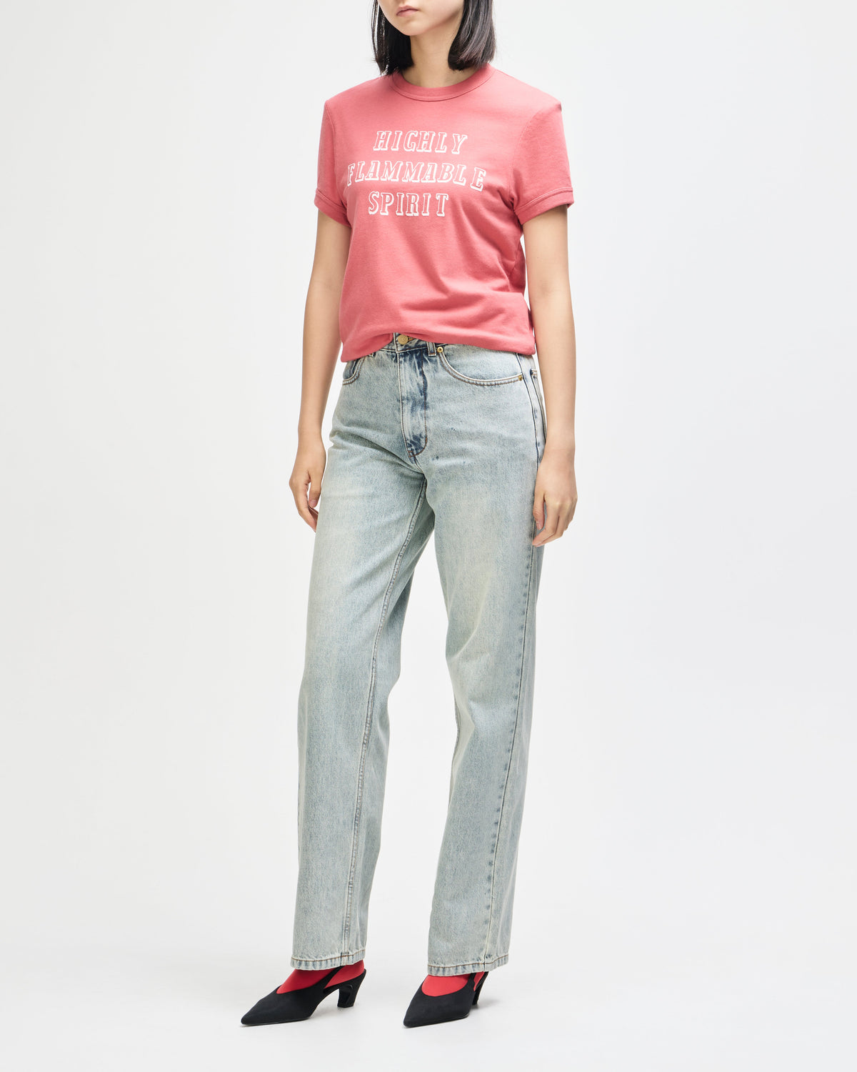 DEUS EX MACHINA TWO MINDS RINGER - DIRTY WHITE-RED APPLE