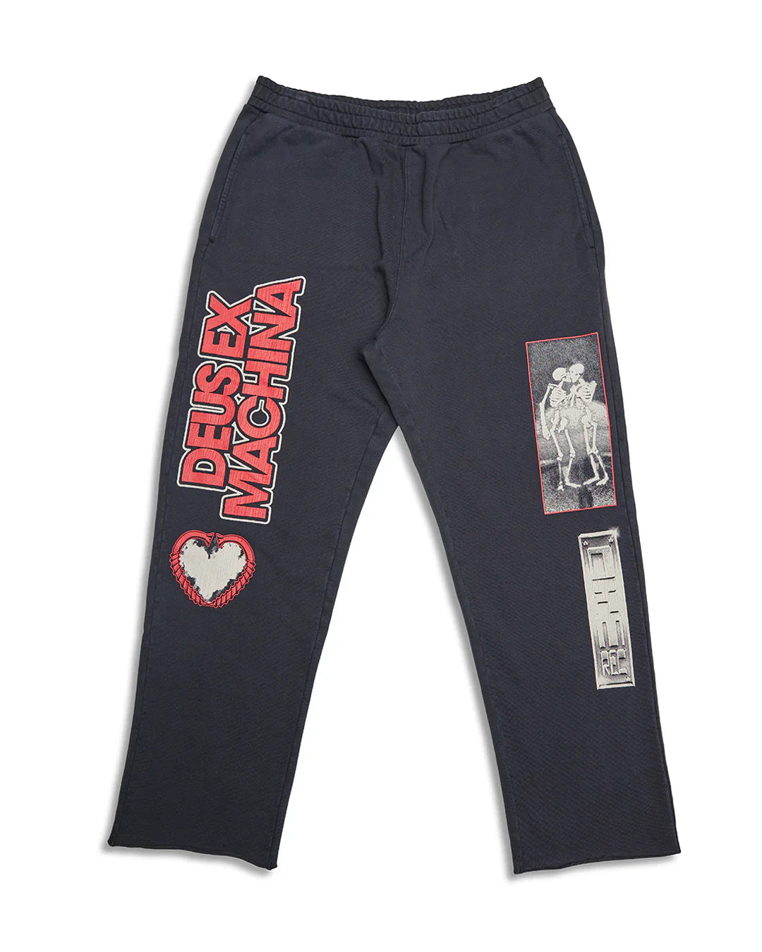 Deus Ex Machina Re-Circulation Trackpant — Caviar — front view