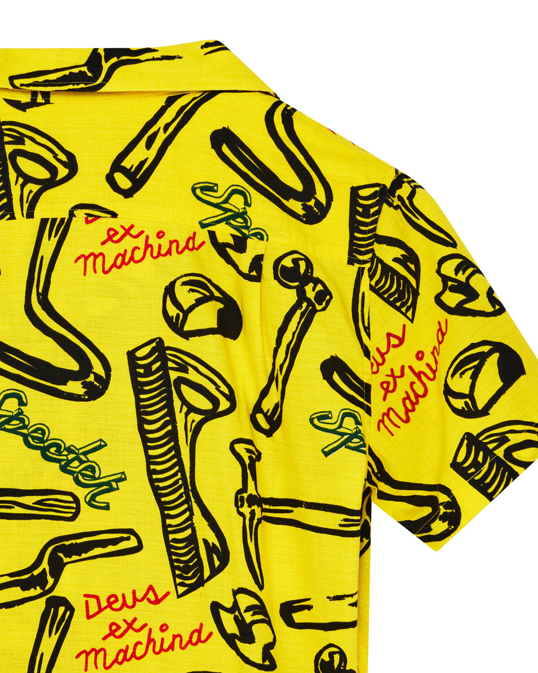 DEUS EX MACHINA SPECTER TOOLS SS SHIRT - CANARY YELLOW