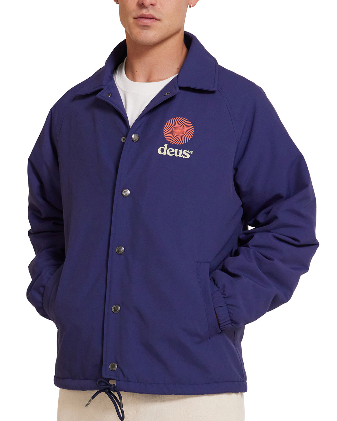 Strata Coach Jacket - Patriot Blue|Model