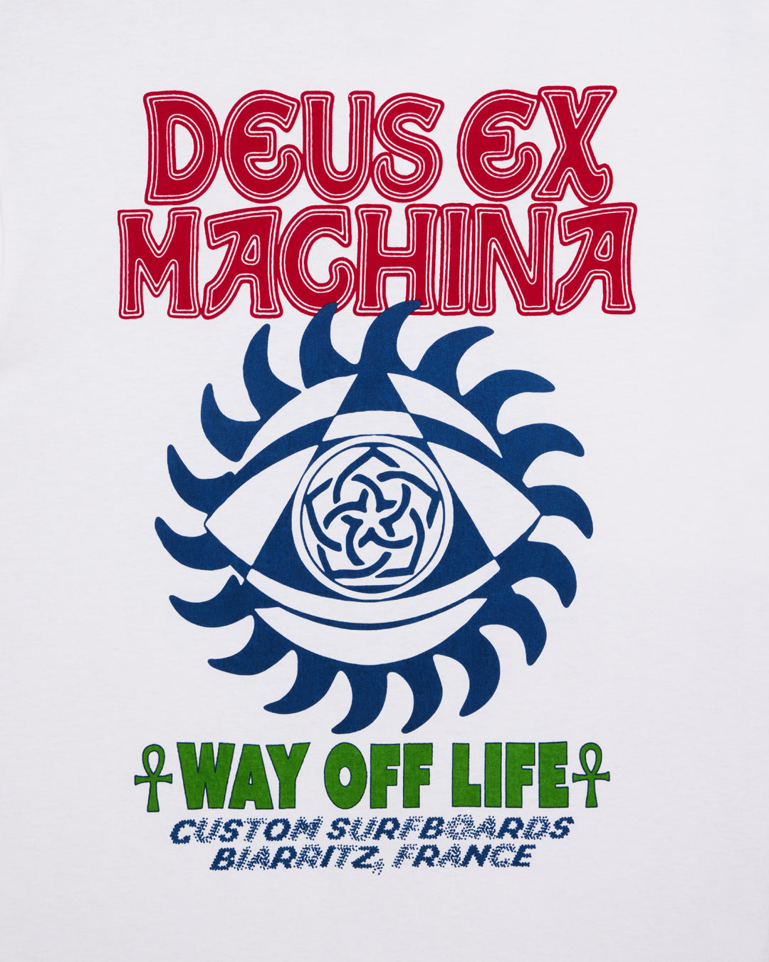 DEUS EX MACHINA CRANK TEE - VINTAGE WHITE
