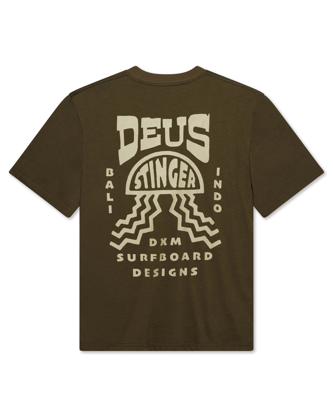 stinger-tee-dark-olive|Flatlay