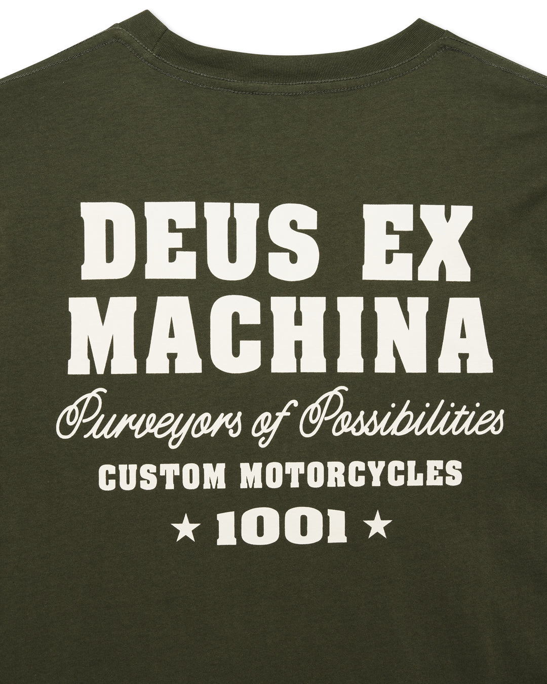 DEUS EX MACHINA GUMSHOE TEE - CYPRESS GREEN