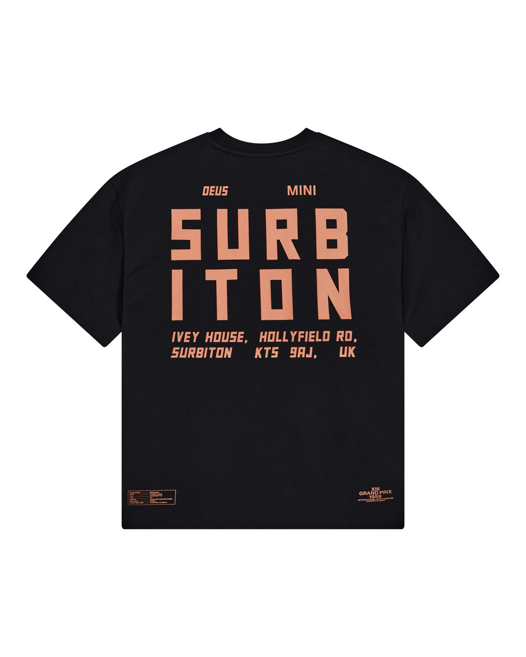 surbiton-address-tee-black|Flatlay