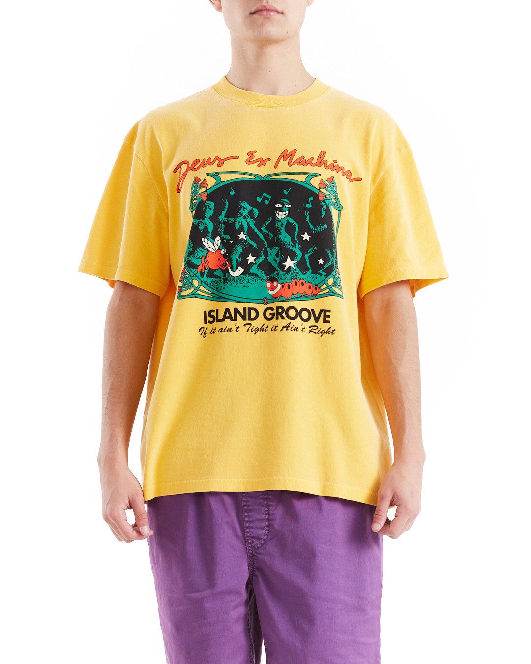 Island Groove Tee - Radiant Yellow|Model