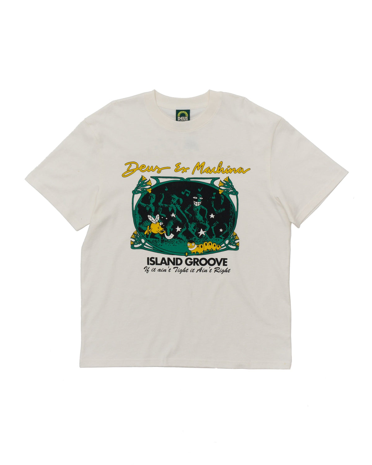 Island Groove Tee - Vintage White|Flatlay