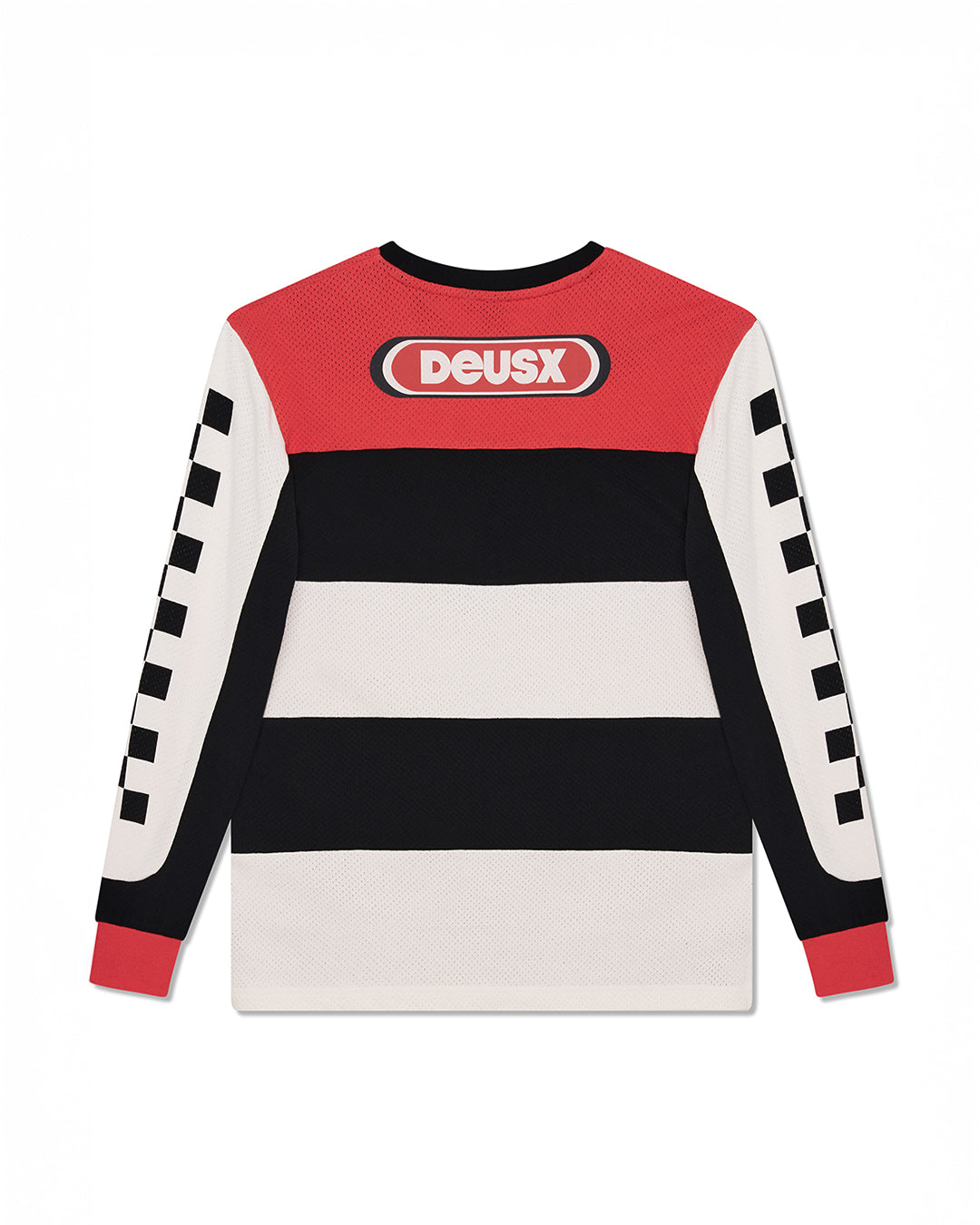 DEUS EX MACHINA VILANDER MOTO JERSEY - VALIANT RED COMBO