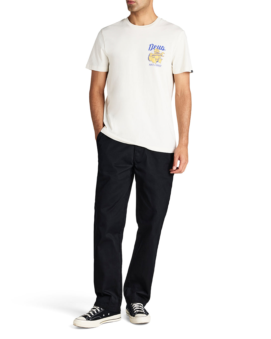 DEUS EX MACHINA OVERBITE TEE - DIRTY WHITE
