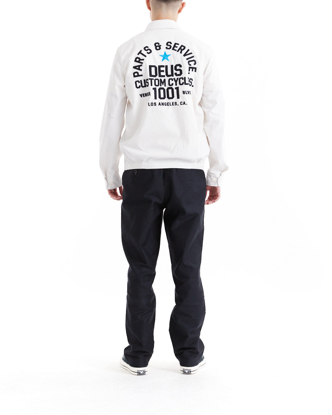 DEUS EX MACHINA TELLER DRIZZLER JACKET - VINTAGE WHITE